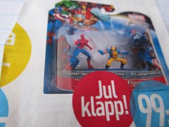 Spiderman trumps toy train set.-Photo by K